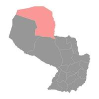 alt Paraguay afdeling kaart, afdeling van Paraguay. vector illustratie.