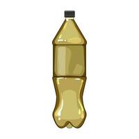 water plastic fles Frisdrank tekenfilm vector illustratie