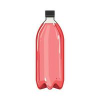 mineraal plastic fles Frisdrank tekenfilm vector illustratie