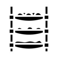 verticaal landbouw milieu glyph icoon vector illustratie