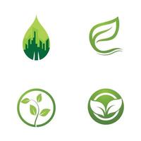 blad groen natuur ecologie element vector afbeelding