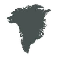 Groenland vector kaart. zwart icoon Aan wit achtergrond.