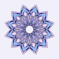 vector boho kleur mandala met bloemen patronen of stencil doodles schetsen