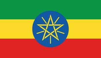 Ethiopië vlag icoon in vlak stijl. nationaal teken vector illustratie. politiek bedrijf concept.