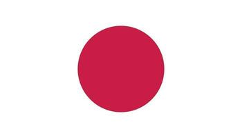 Japan vlag icoon in vlak stijl. nationaal teken vector illustratie. politiek bedrijf concept.