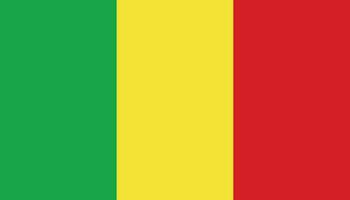 Mali vlag icoon in vlak stijl. nationaal teken vector illustratie. politiek bedrijf concept.