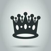 kroon diadeem vector icoon in vlak stijl. royalty kroon illustratie Aan wit achtergrond. koning, prinses royalty concept.