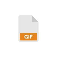 gif het dossier icoon geïsoleerd Aan wit achtergrond vector