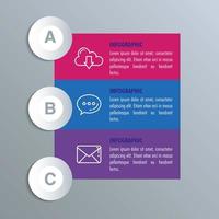 statistische infographic met letters en pictogrammen vector