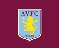 aston villa club symbool logo premier liga Amerikaans voetbal abstract ontwerp vector illustratie met kastanjebruin achtergrond