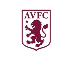 aston villa club logo kastanjebruin symbool premier liga Amerikaans voetbal abstract ontwerp vector illustratie