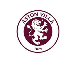 aston villa club logo symbool kastanjebruin premier liga Amerikaans voetbal abstract ontwerp vector illustratie