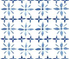 naadloos patroon, afdrukken met blauw patronen. wijnoogst tekening, oosters patronen, keramiek vector
