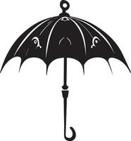 paraplu vector illustratie zwart en wit kleur