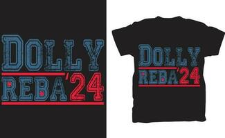 dolly reba 2024 t overhemd vector