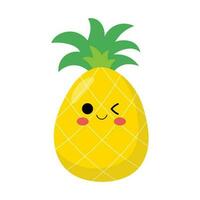 schattig ananas vector