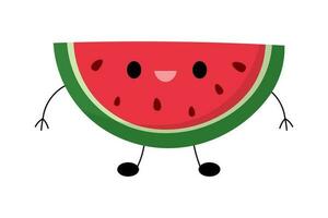 schattig watermeloen vector