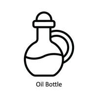 olie fles vector schets icoon ontwerp illustratie. keuken en huis symbool Aan wit achtergrond eps 10 het dossier