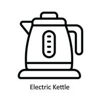 elektrisch waterkoker vector schets icoon ontwerp illustratie. keuken en huis symbool Aan wit achtergrond eps 10 het dossier