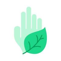 hand- palm natuur milieu geïsoleerd icoon ontwerp vector