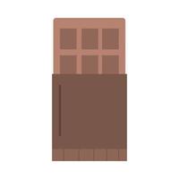 chocoladereep pictogram vector ontwerp
