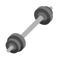 gym sport barbell gewichtstraining apparatuur in vlakke stijl vector
