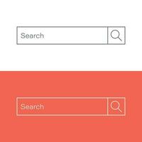 zoeken bar vector ui element icoon in vlak stijl. zoeken website het formulier illustratie veld. vind zoeken bedrijf concept.