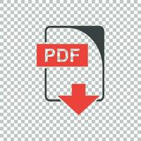 pdf icoon vector vlak