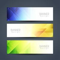 Abstracte moderne banners instellen vector