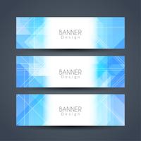 Abstracte elegante geplaatste banners vector