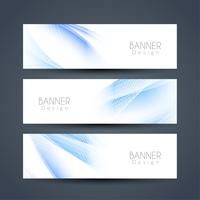 Abstracte moderne banners instellen vector