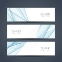 Abstracte moderne banners instellen vector