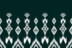 etnisch ikat naadloos patroon in stam. aztec meetkundig etnisch ornament afdrukken. ikat patroon stijl. ontwerp voor achtergrond, behang, illustratie, kleding stof, kleding, tapijt, textiel, batik, borduurwerk. vector