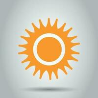 zon vector icoon. zomer zonneschijn illustratie pictogram. zon zonlicht concept.