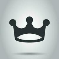 kroon diadeem vector icoon in vlak stijl. royalty kroon illustratie Aan wit achtergrond. koning, prinses royalty concept.