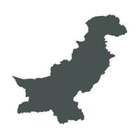 Pakistan vector kaart. zwart icoon Aan wit achtergrond.