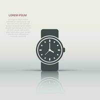 pols kijk maar icoon in vlak stijl. hand- klok vector illustratie Aan wit geïsoleerd achtergrond. tijd armband bedrijf concept.
