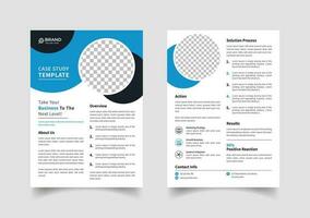 creatief case study-sjabloonontwerp vector