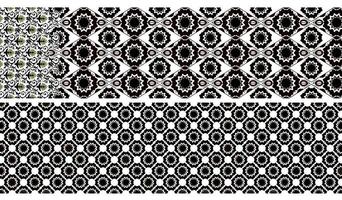 zwart en wit patroon stijl vector