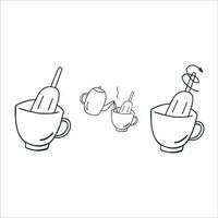 instructies Aan hoe naar maken ijslolly thee. vector