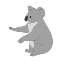 koala single schattig vector