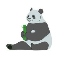 panda single schattig vector