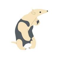 tamandua single vector illustratie