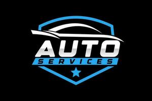 auto garage premium concept logo ontwerp vector