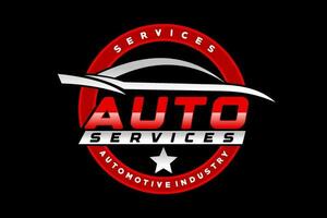 auto garage premium concept logo ontwerp vector