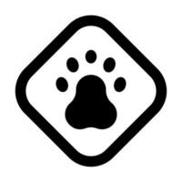 dieren in het wild vector glyph icoon voor persoonlijk en reclame gebruiken.