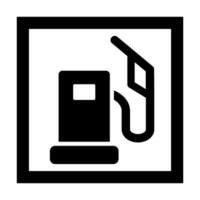 gas- station vector glyph icoon voor persoonlijk en reclame gebruiken.