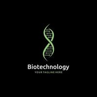 biotechnologie dna laten vallen logo ontwerp. groen energie, geneesmiddel, wetenschap, technologie, laboratorium, ontwerp illustratie vector, geschikt voor uw ontwerp nodig hebben, logo, illustratie, animatie, enz. vector