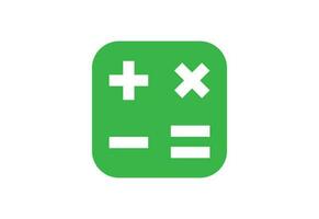 creatief rekenmachine logo icoon, vector ontwerp sjabloon