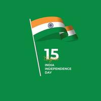 Indië onafhankelijkheid dag banier sjabloon vector
